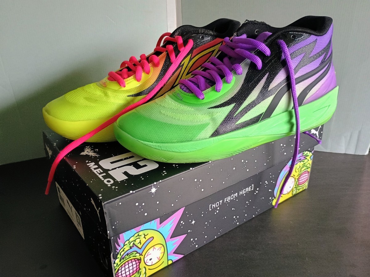 Size Men's 9- PUMA Rick and Morty x MB.02 Adventures PreOwned w