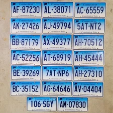 Bulk Lot! 20 Connecticut License Plates 🔥FREE📬🔥 Random Letters & Numbers