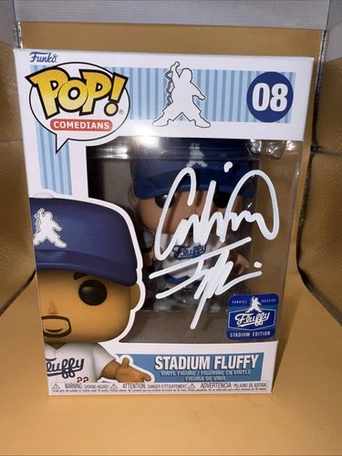 Funko POP Comedians #08 Stadium Fluffy White Signed by Gabriel Iglesias New