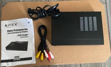 Apex Digital TV Converter Box DT-50A w/Analog Pass Through . No Remote!