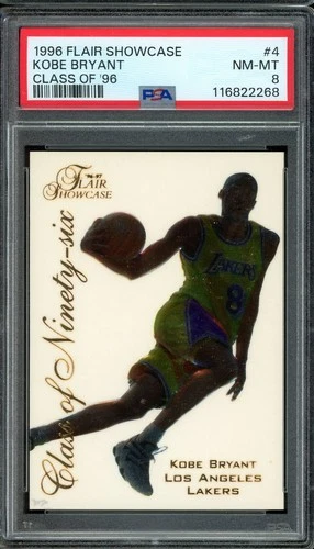 1996 Flair Showcase Kobe Bryant Class of 96 #4 PSA 8 MINT