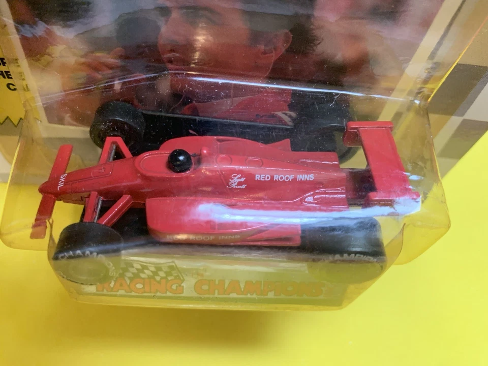 Scott Pruett 1989 fondo plano techo rojo Inn Indy Car Racing Champion 1/64 diecast Foto 3 de 4