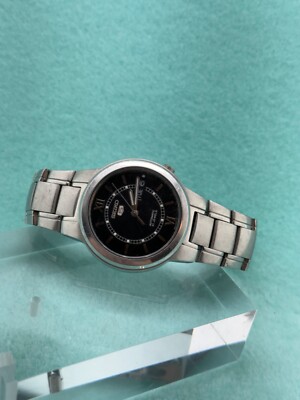 Vintage SEIKO 4 7S26-02N0 21J Automatic Black Dial Watch Japan