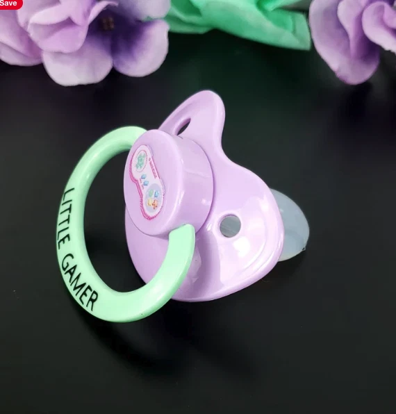 Adult Pacifier - ABDL Accessories - Little Gamer Adult Binky - Image 3 of 4