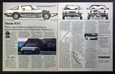 1982 Mazda RX-7 Coupe photo "A Great Road Experience" 2-page vintage print ad
