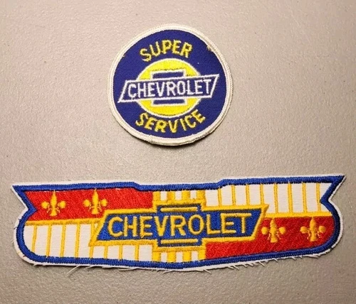 Vintage 1950's Chevrolet Super Chevy Service Patch  Hot Rod Jacket Work Shirt 