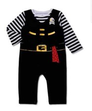 Way To Celebrate Baby Boy Halloween Pirate Coverall Size 0-3 M LOC TUB-119