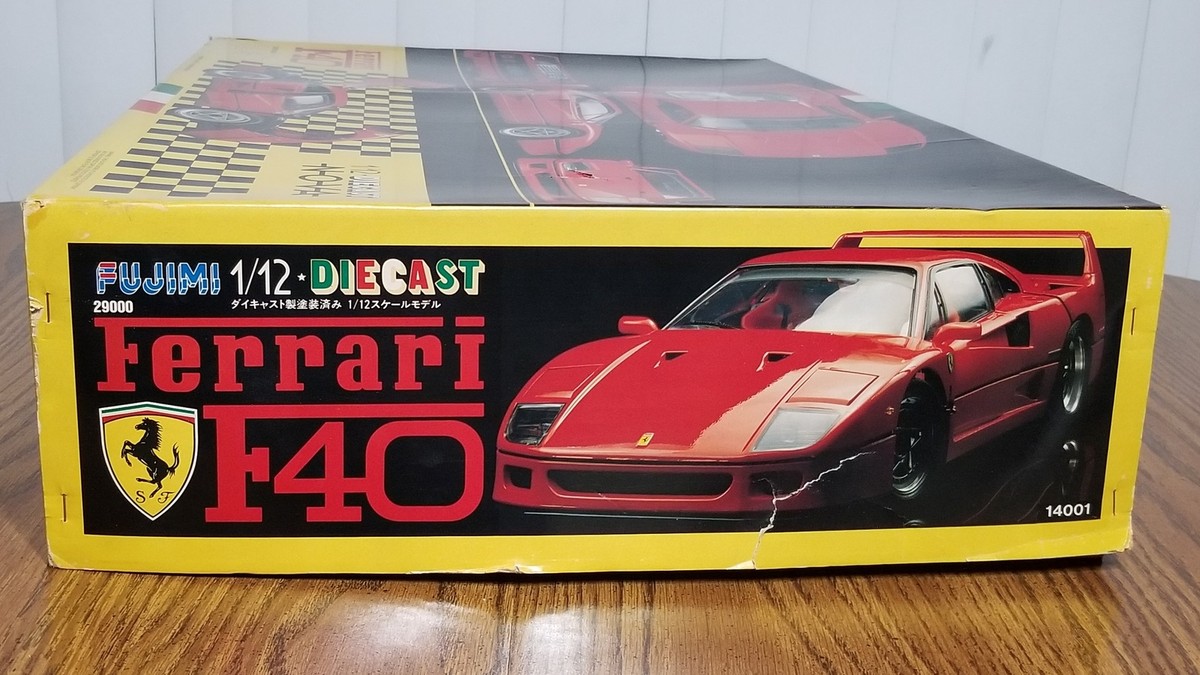1:12 Fujimi Nova Ferrari F40 Diecast Metal Model Kit 14001 Boxed