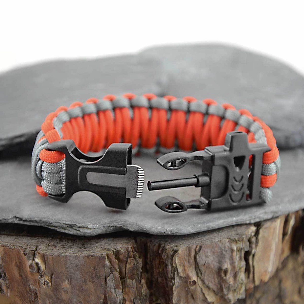 Metallo Fibbia Regolabile Paracord di sopravvivenza Braccialetto per il commerci Metallo Fibbia Regolabile Paracord di sopravvivenza Braccialetto per il commerci