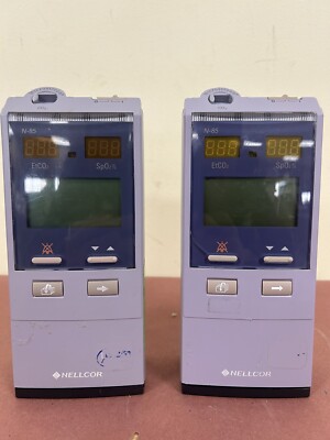 Lot Of 2 Nellcor N-85 Patient Monitor, Chrager Not Included