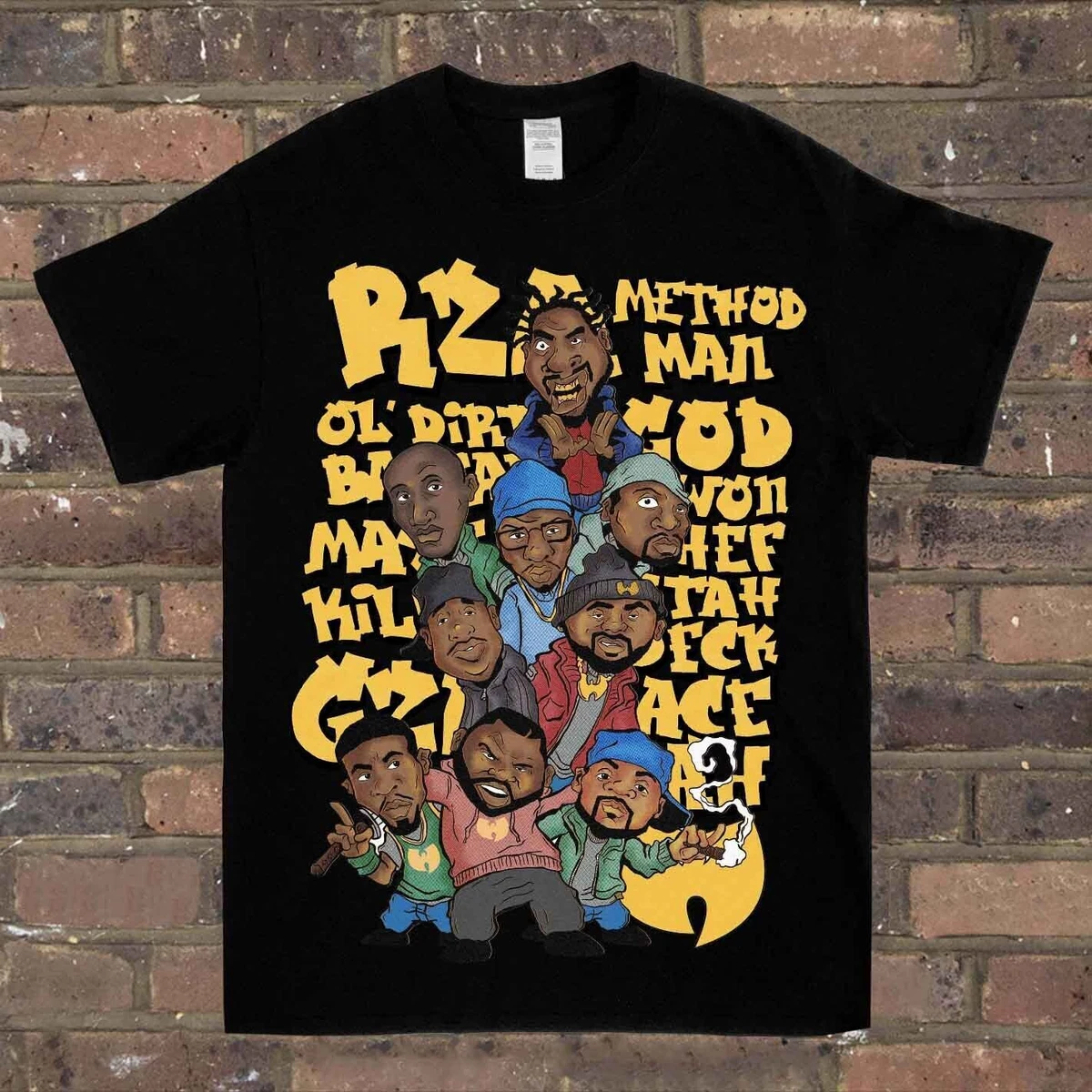 Wu-Tang Clan T-Shirt Rap Hip Hop Rapper T-shirt The Yellow Tang Tee