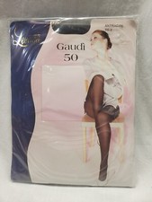 Levante Calze Gaudi 50 den Antracite Velvet Effect Pantyhose Size TG. 2