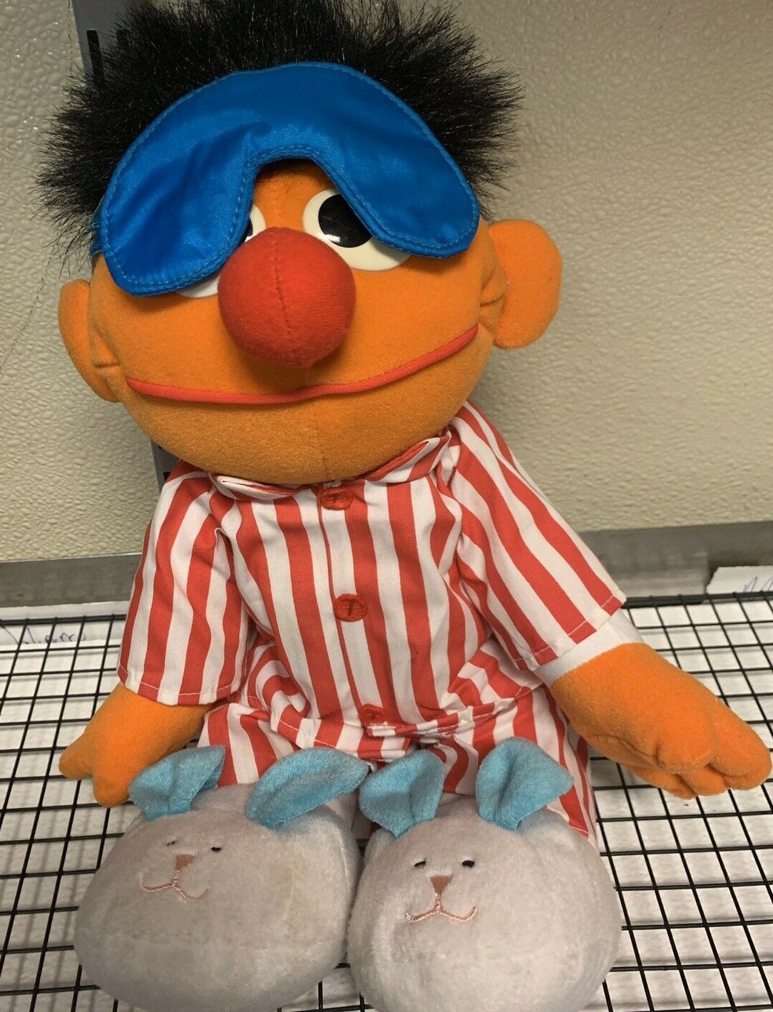 1996 Tyco Sleep & Snore Ernie Plush Doll Snoring Talking Sesame Street EUC eBay