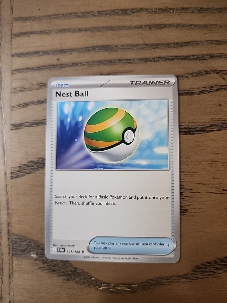 nest ball pokemon card value Amazon.com: Pokemon - Nest Ball 255/198 - Scarlet & Violet - Secret Rare main image 1