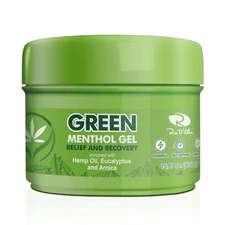 Green Pain Relief and Recovery Menthol Gel Eucalyptus Arnica 15.8 fl oz 450g