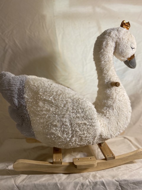 plush swan rocker