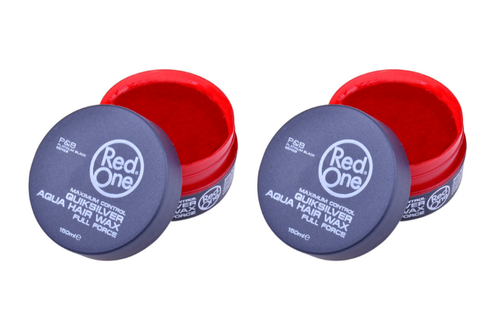 2X RedOne Aqua Hair Wax - QuickSilver 150ML DAILY DISPATCH Professional Barber - 第 1/5 張圖片