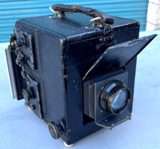 Vintage Folmer Graflex Camera w/ Kodak F4.5 5.5" Lens Antique R.B