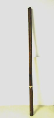 Vintage Bamboo Fly Fishing Rod Pole Two Tips In Wood Holder Cradle | eBay.de