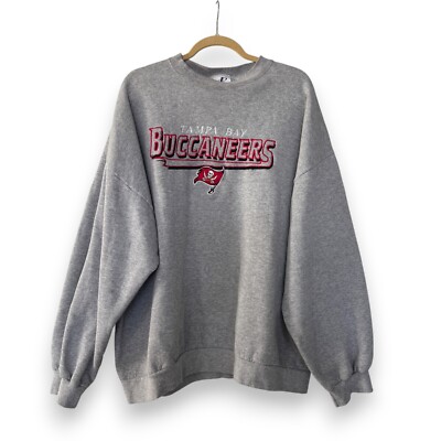 Vintage Tampa Bay Buccaneers Sweatshirt 3XL Gray Embroidered Logo