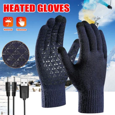 MARKENLOS 1 Paar Beheizbare Handschuhe USB Wiederaufladbar Winter Handwärmer Weihnachten