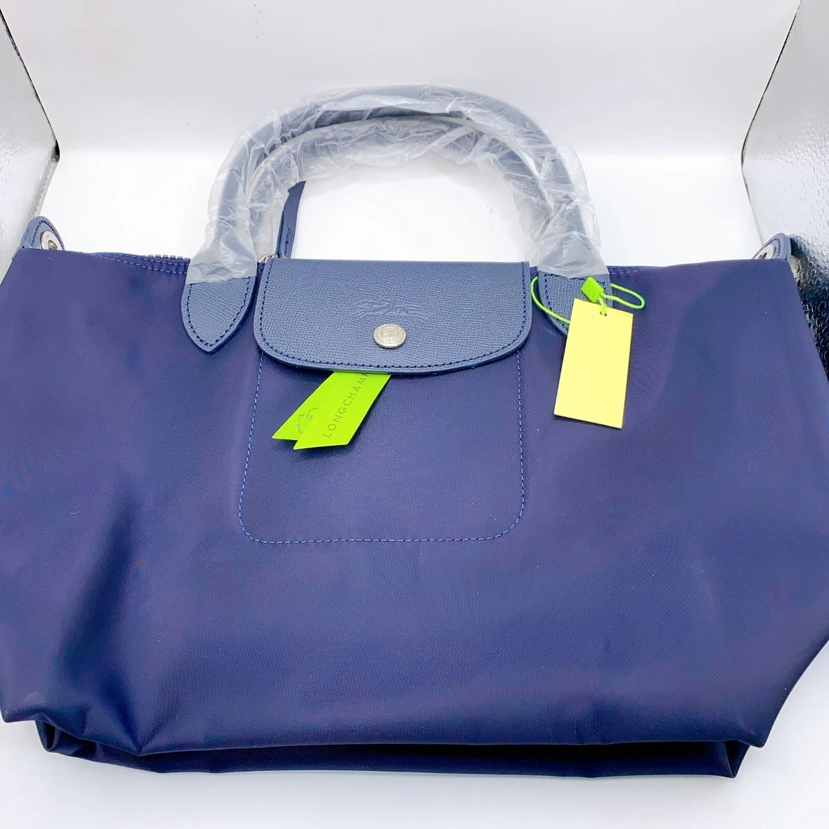 Longchamp Le Pliage Medium Shoulder Tote Bag New Navy