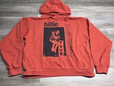 Billie Eilish Rare Happier Than Ever World Tour 2022 Red Hoodie Size Small Thick