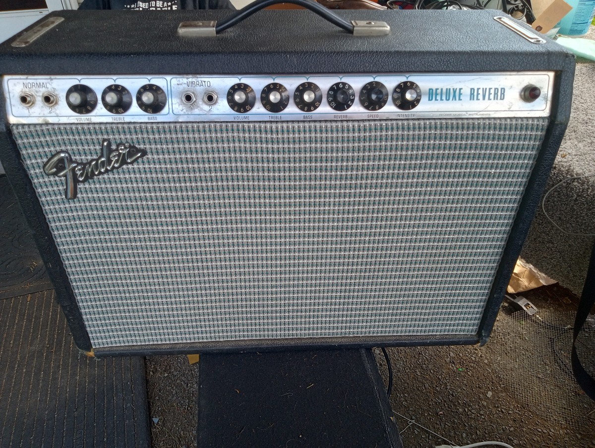 ギター Fender Reverb 1973 Fender Deluxe Reverb Guitar Amp Just Serviced SEE VIDEO