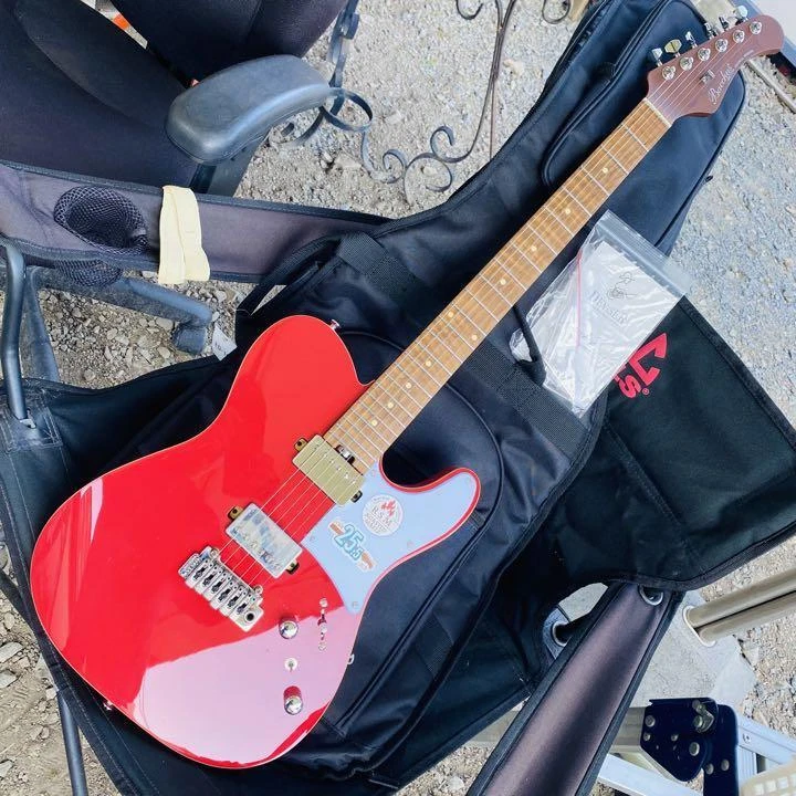 Bacchus TACTICS24-STD/RSM FR RED electric guitar good condition from Japan