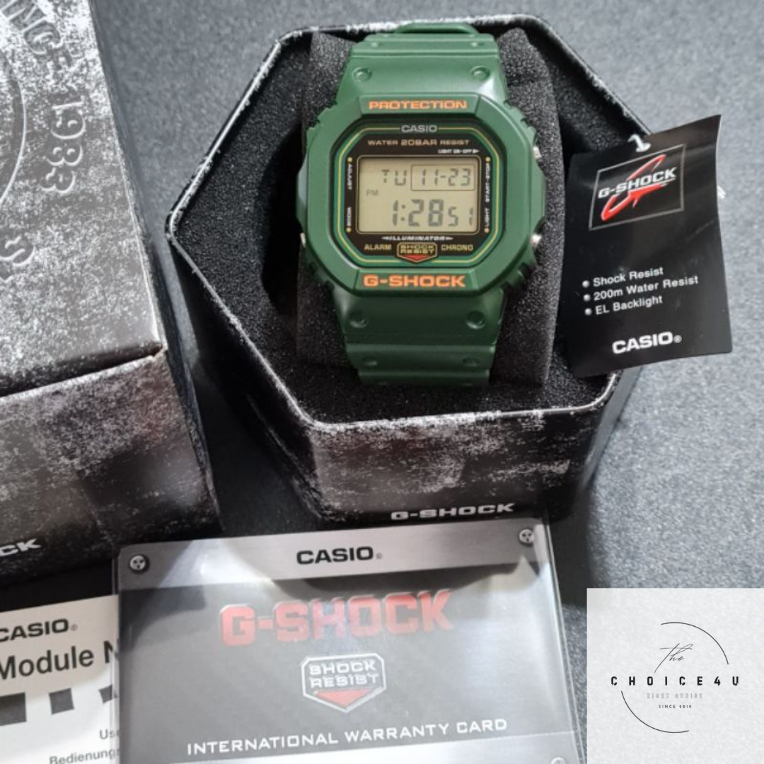 Casio G Shock DW-5600RB-3 Men's Digital GREEN Resin Strap Casio G Shock DW-5600RB-3 Men's Digital GREEN Resin Strap