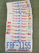 Authentic 2018 Embossed North Carolina License Plate First in Flight Kitty Hawk