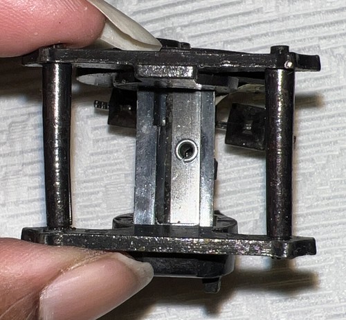 Vintage Metal Clock Pencil Sharpener Gears work! Clock Hands Turn 80's - Picture 6 of 7