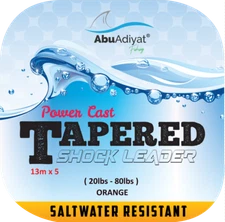  Sea Fishing Tapered Shock leader (13mX5) Orange By AbuAdiyat