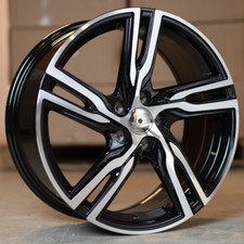 x4 18" Volvo R 5 Style Alloy Wheels 5x108 Et50 8J Volvo C30 C70 S40 Black MF