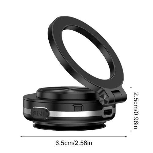 Aspirateur Électrique Magnétique Support Téléphone Voiture Rotation 360° Support - Photo 2 sur 10
