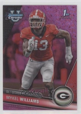 2023 Bowman U Chrome Fuchsia Mini-Diamond Refractor /150 Mykel Williams #91 1s10