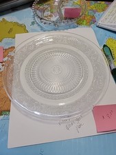 Vintage Clear Glass Plate