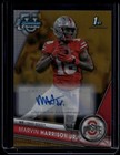 2023 Bowman University Chrome Marvin Harrison Jr #100 Auto Gold Refractor /50