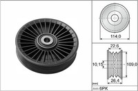 Ina Umlenkrolle Keilrippenriemen Ø 109 Mm (532 0108 10) FüR MERCEDES-BENZ