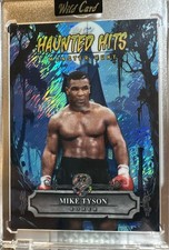 2025 Wild Card Mike Tyson Haunted Hits 2/2 Blue Shimmer Refractor HHH-MT