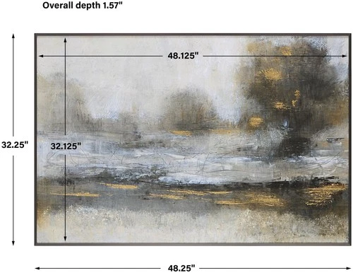 Uttermost 41437 Gilt 33" x 49" Framed Landscapes Graphic Print - MultiColor - Picture 5 of 5