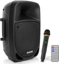 Portable 800W Karaoke PA System with Wireless Microphone, Bluetooth Streaming, R
