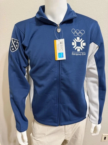 1984 Sarajevo Official Olympic Museum Collection Full-zip Jacket SZ LG - product listing photo
