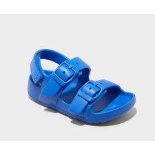 Cat Jack Toddler Ade Blown EVA Sandals Blue Double Strap Size 5 093111307