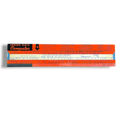 Spring Data Computer Slide Rule Raymond Manufacturing 1951 Advertising Corry, PA
