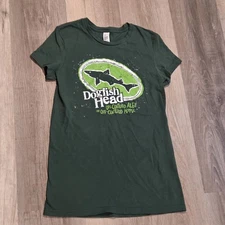 Dogfish Head T-Shirt Womens Green Off Centered Ales For Off Centered People...