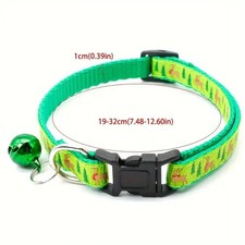 Christmas Cute Adjustable Pet Collar Cat Dog Bell Safety Buckle 1Pc 7.48-12.60in