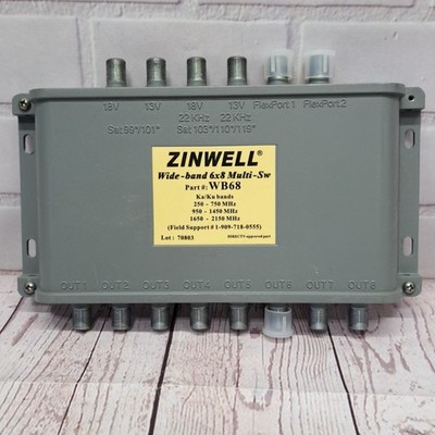 Zinwell 6x8 Multi-Switch WB68 For TV, Cable, and Satelite Multi Room Hookups