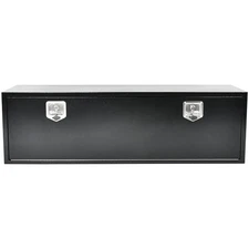 60"X18"X18" Black Steel Underbody Truck Tool Box Flatbed Trailer Storage w/Lock