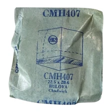 NOS Germanow-Simon Bulova Chadwick Crystal CMH 407 SEAL TEAR PARTS 22.5 x 20.6